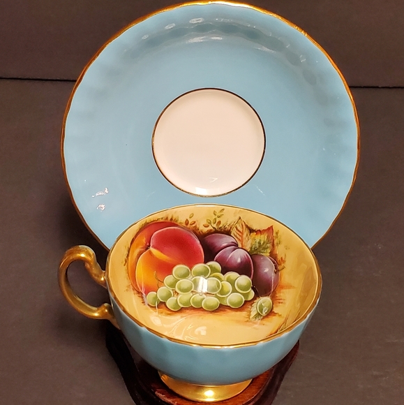 Aynsley Fruit Orchard Tea Cup & Saucer - Picture 6 of 15